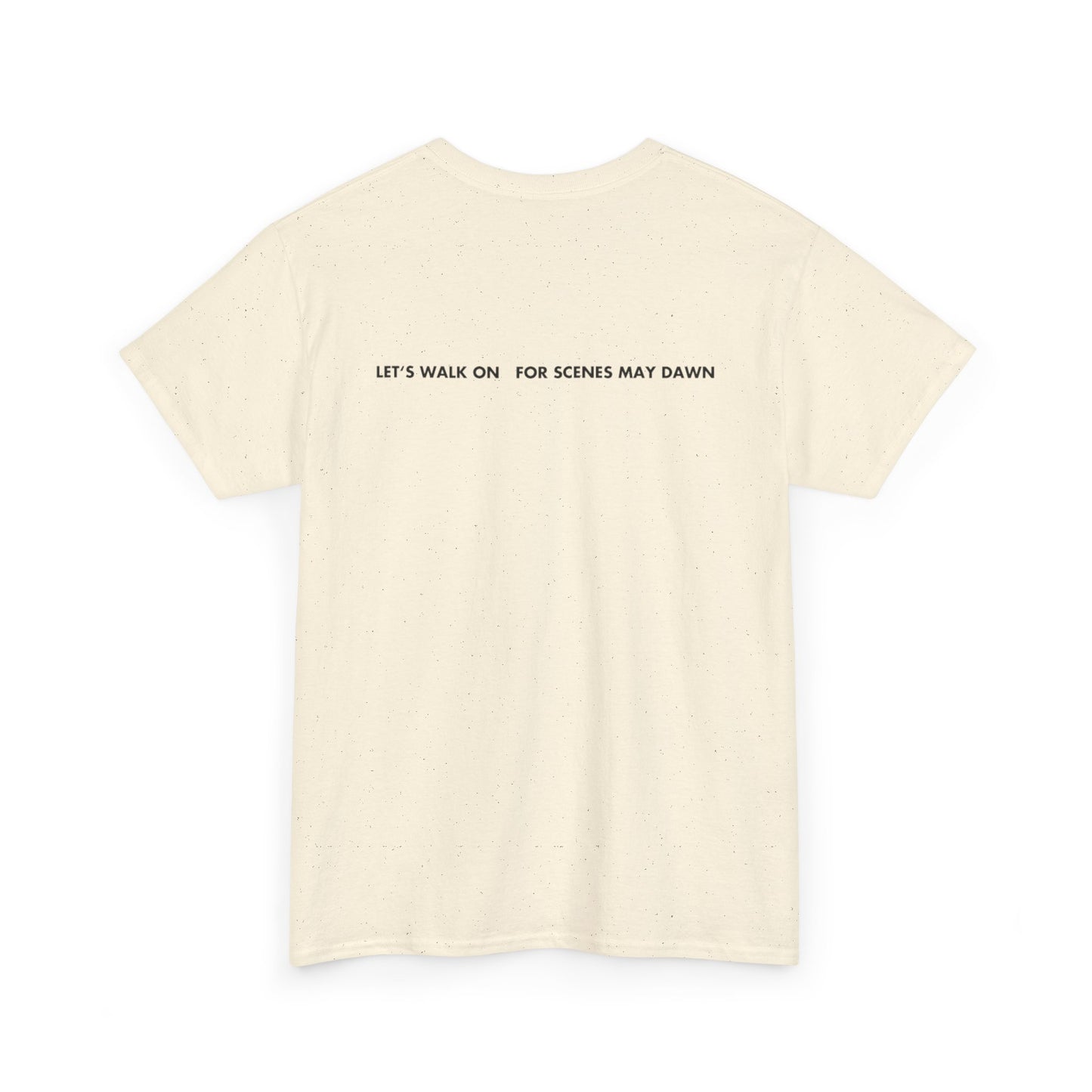 Unisex Heavy Cotton Tee - "Let’s Walk On" Serene Nature Design