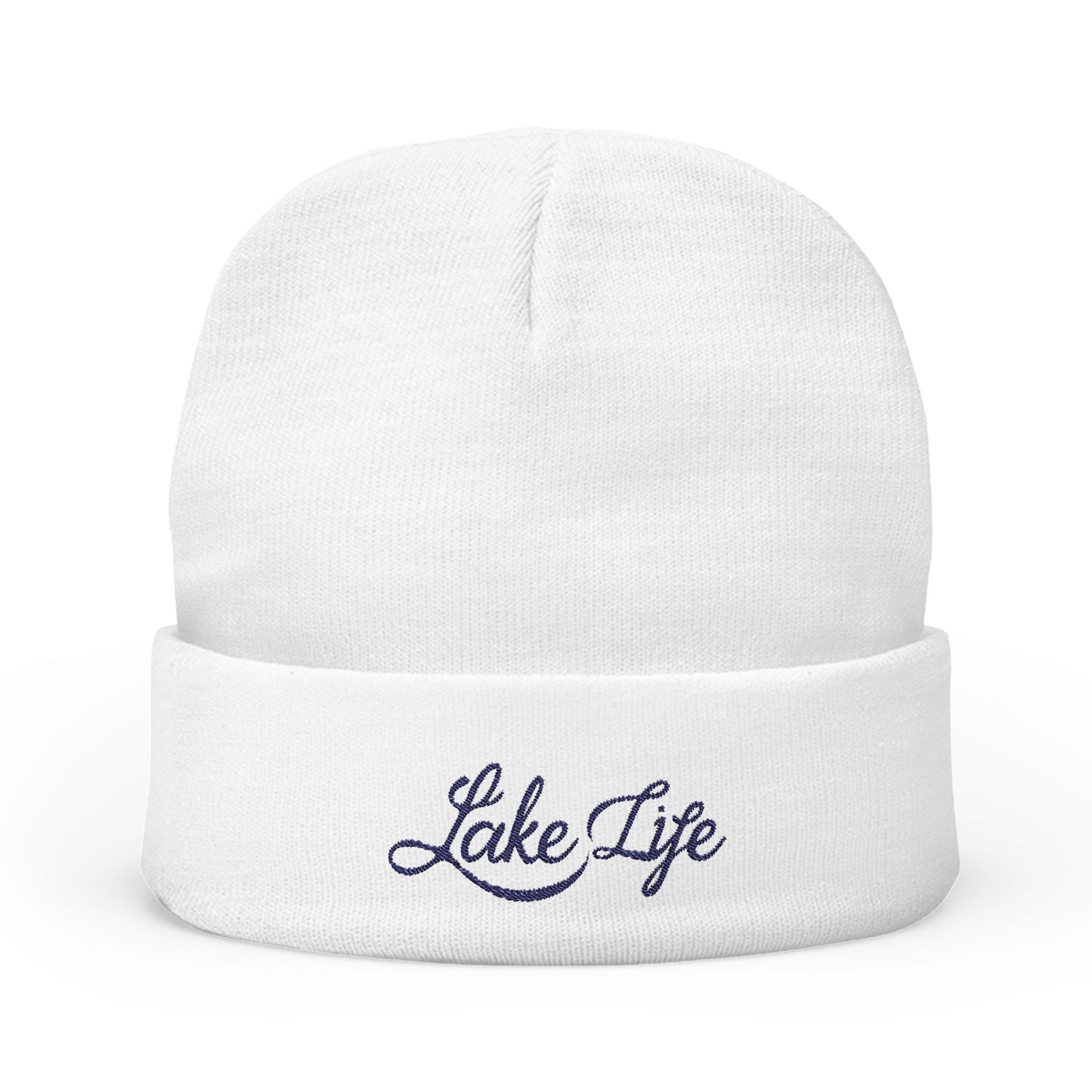 Lake Life Embroidered Knit Beanie - Perfect for Outdoor Adventures